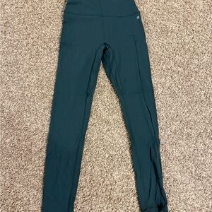 High-Waisted Teal Leggings